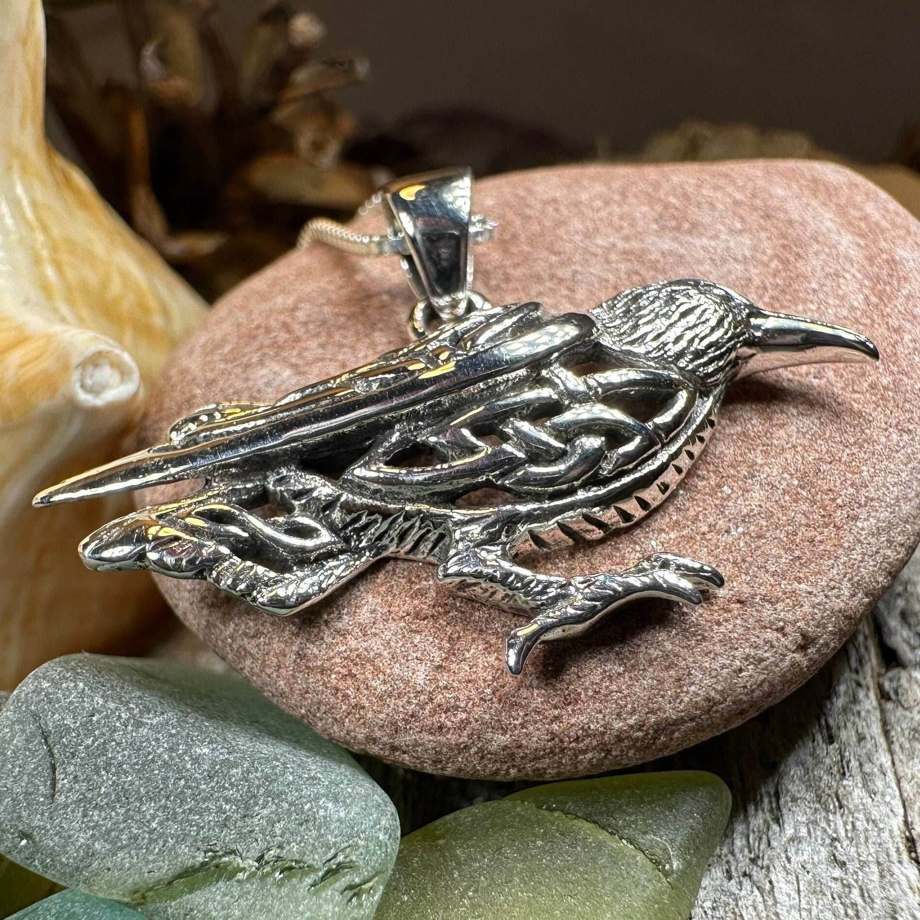 Eventide Celtic Raven Necklace - 18