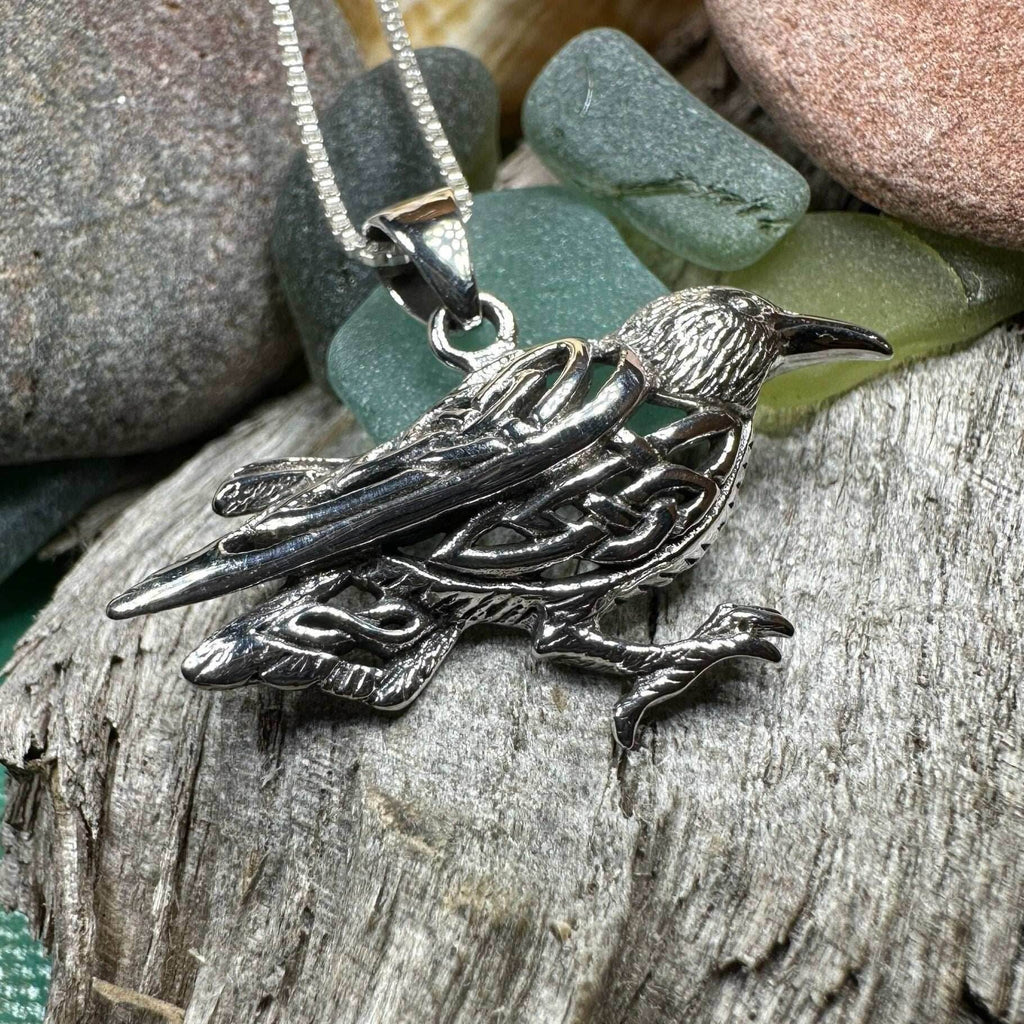Eventide Celtic Raven Necklace - 18