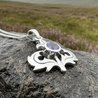 Lorraine Amethyst Thistle Necklace