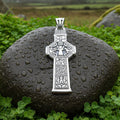 Irish Durrow Celtic Cross Necklace