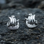 Viking Ship Post Earrings