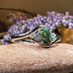 Nya Black Fire Opal Ring - 5