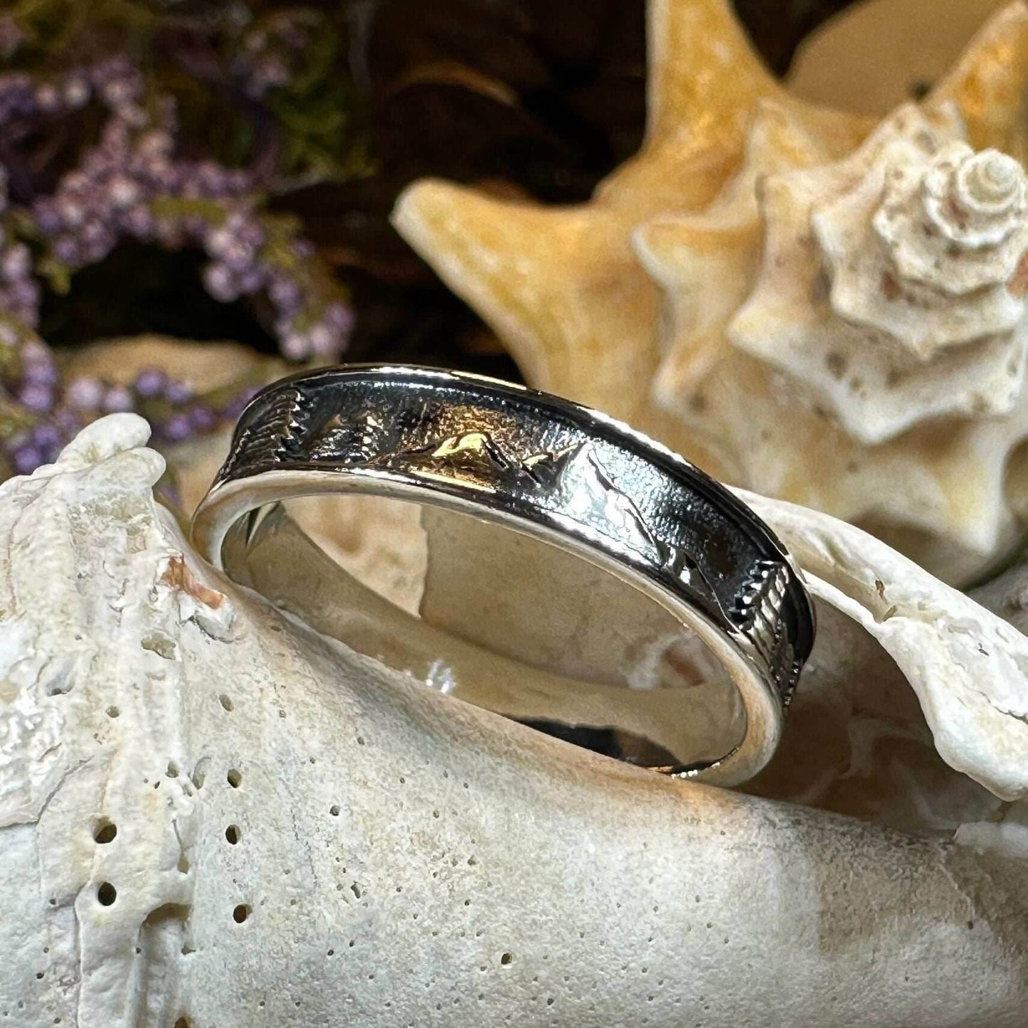 Minimalist Mountain Ring - 5