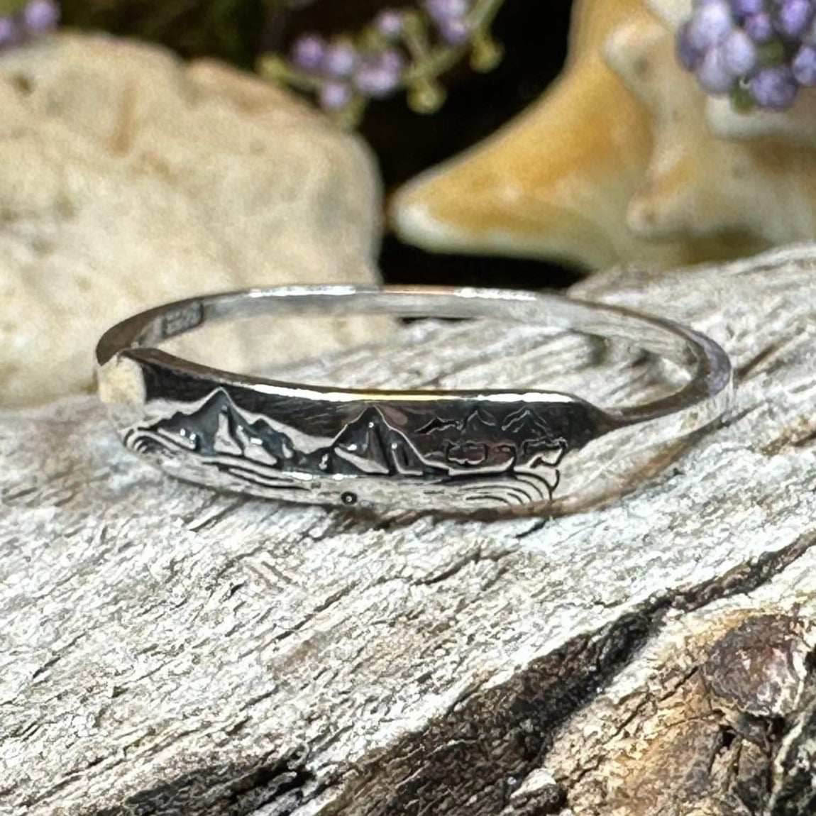 Minimalist Highland Mountain Ring - 5