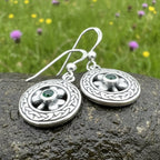 Emerald Shamrock Earrings