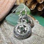Emerald Shamrock Earrings - 