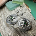 Emerald Shamrock Earrings - 