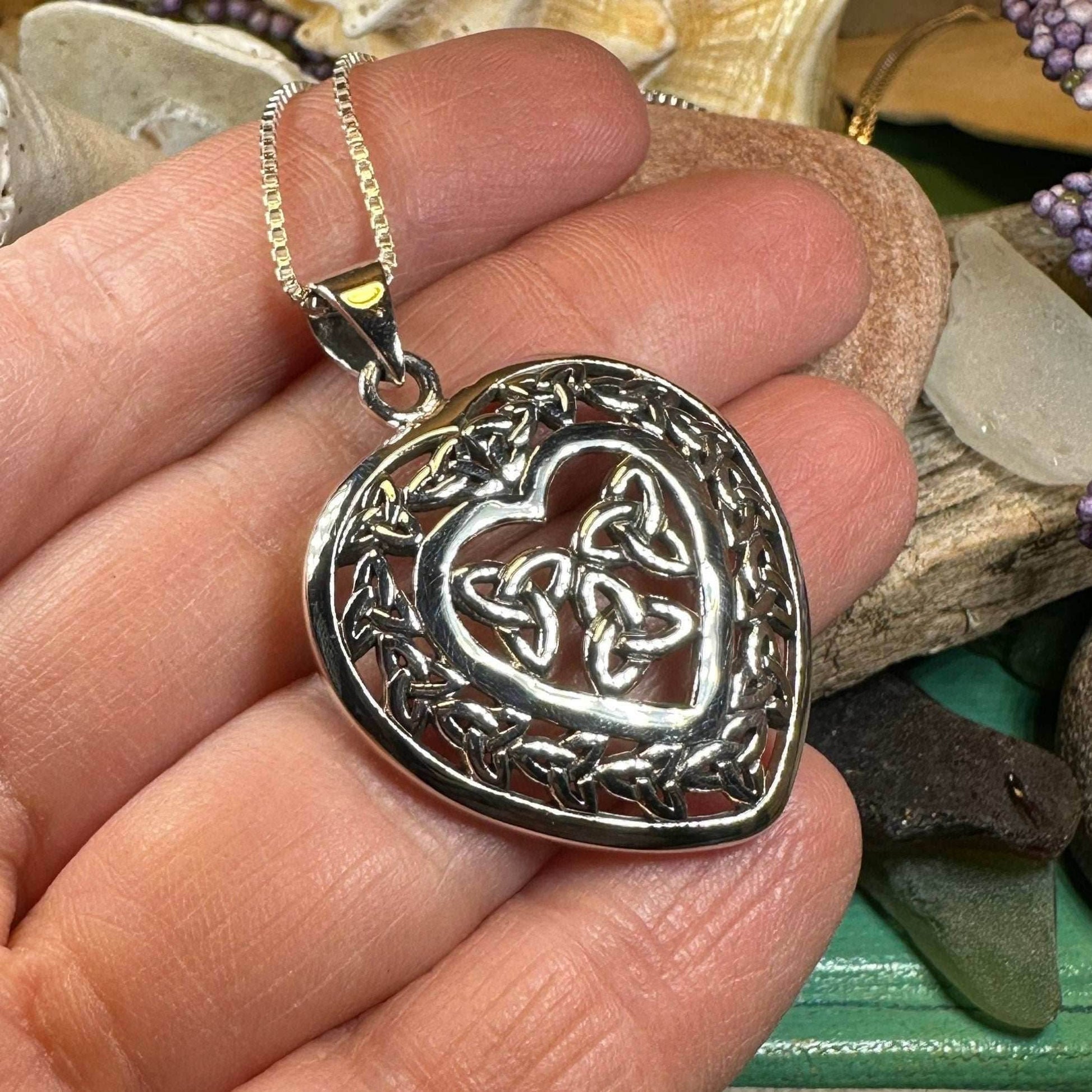 Celtic Loving Heart Necklace - 18