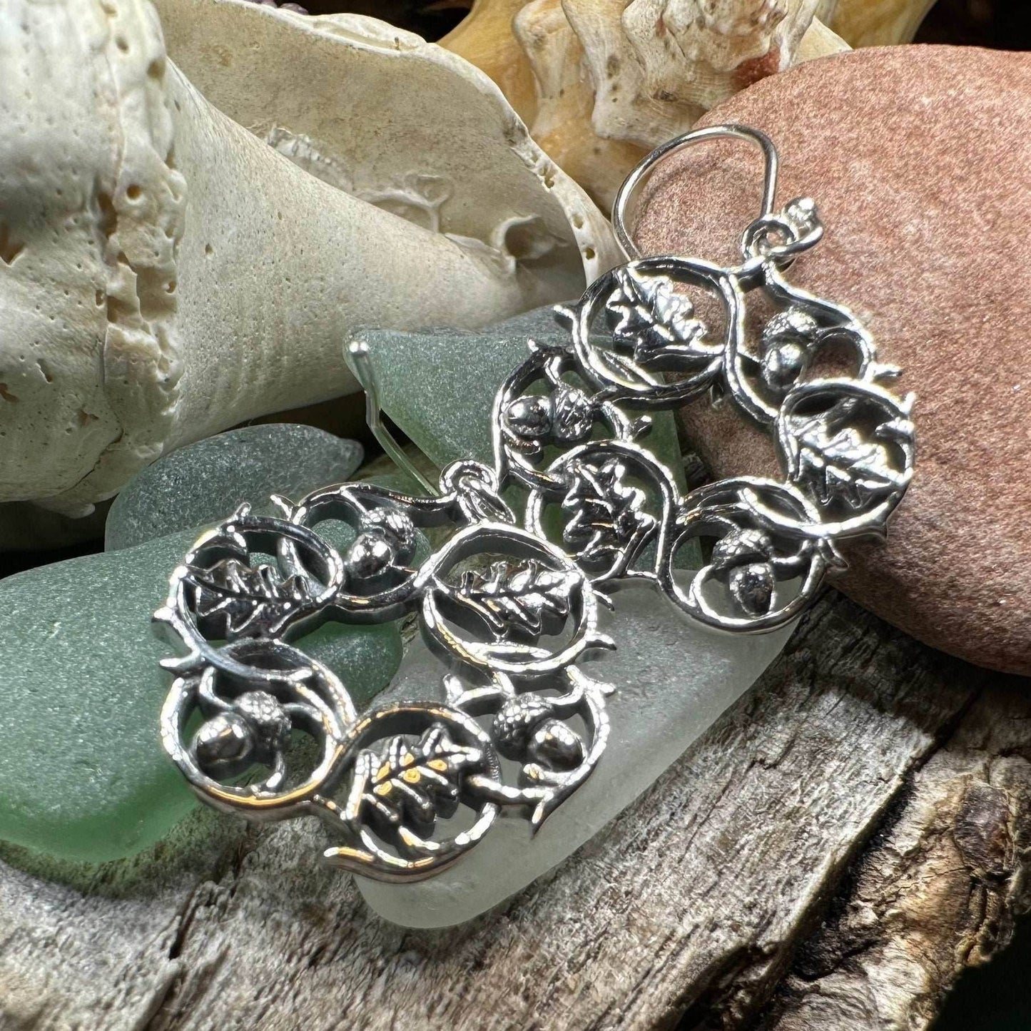 Oak Leaf Wreath Earrings - 