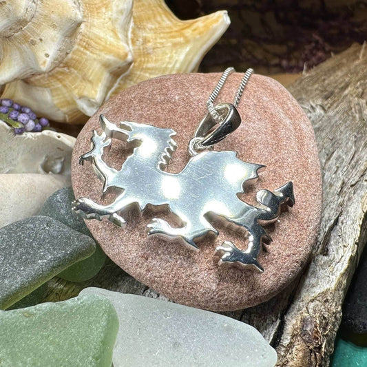 Llywelyn Welsh Dragon Necklace - 18