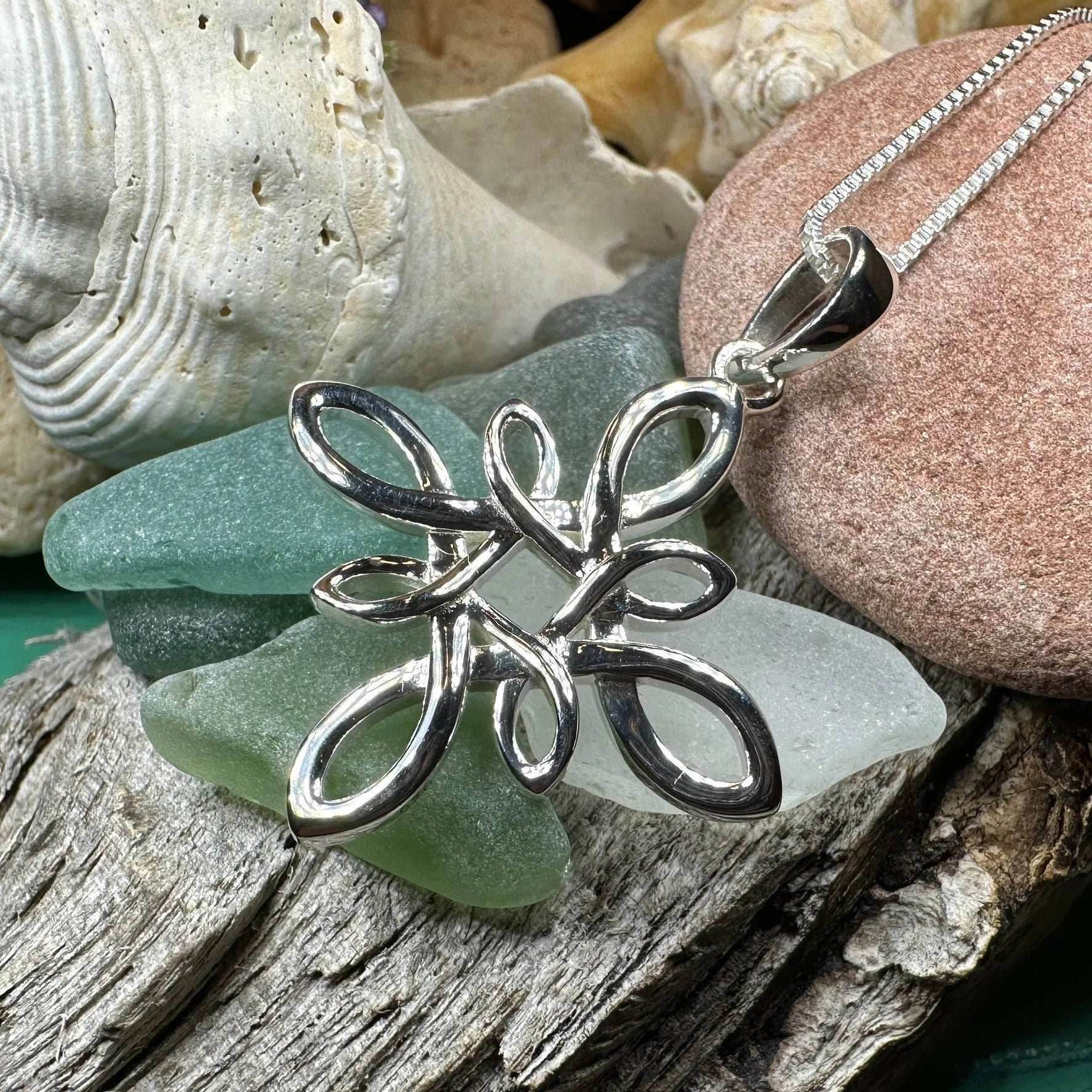 Celtic Star Knot Necklace - 18