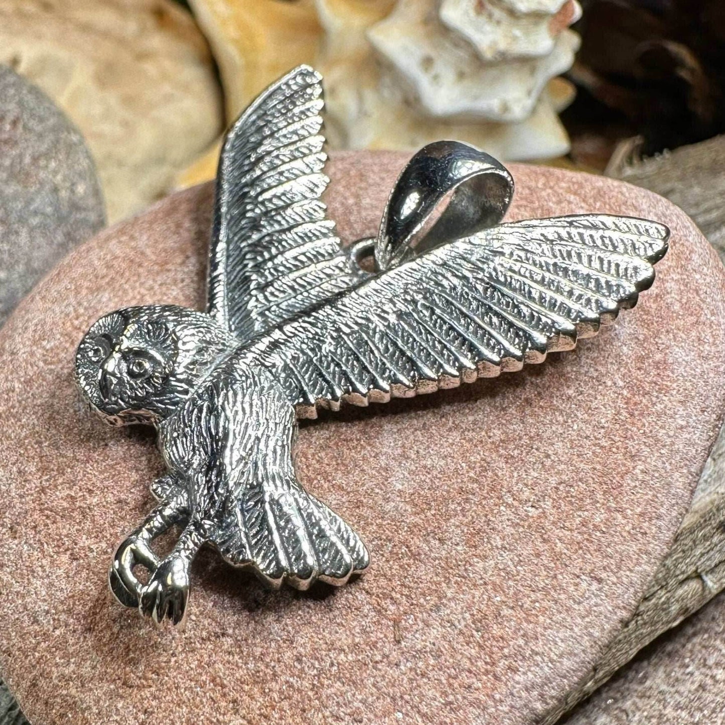 Midnight Flight Owl Necklace - 18