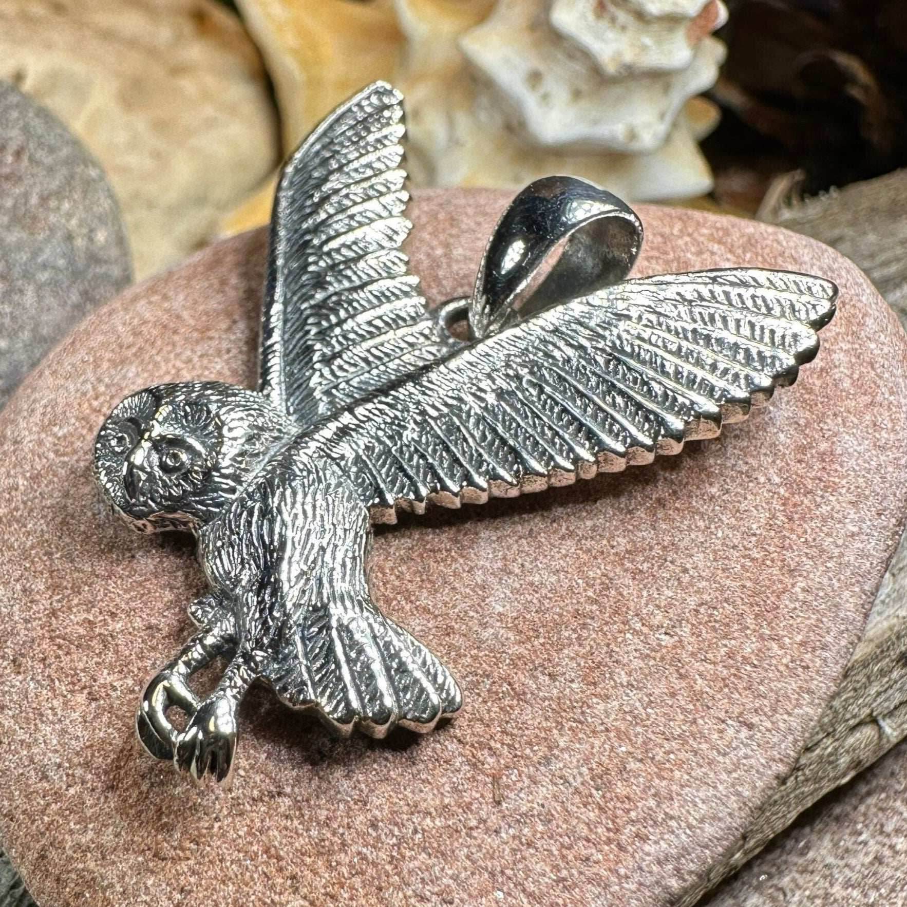 Midnight Flight Owl Necklace - 18