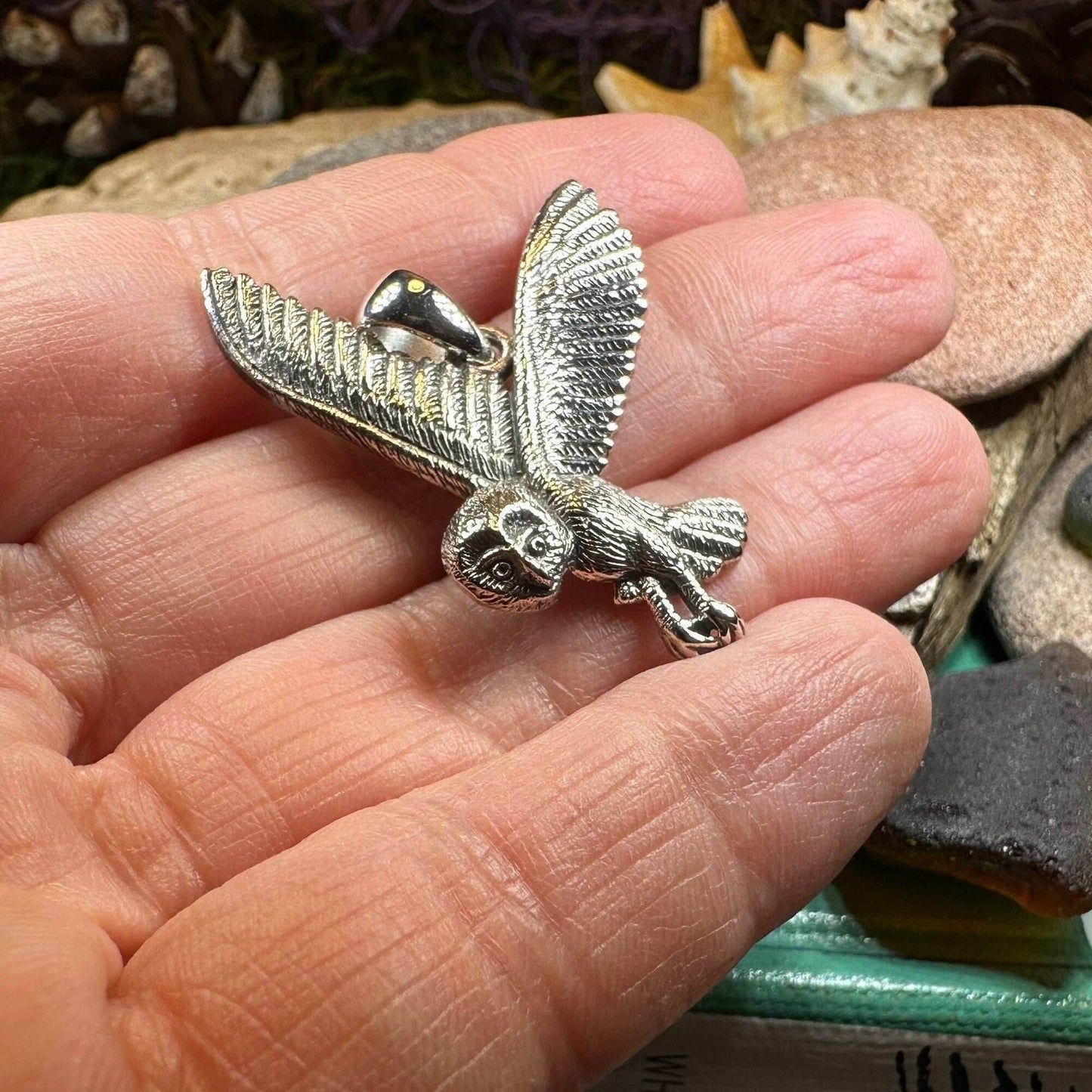 Midnight Flight Owl Necklace - 18