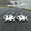 Modern Welsh Dragon Earrings