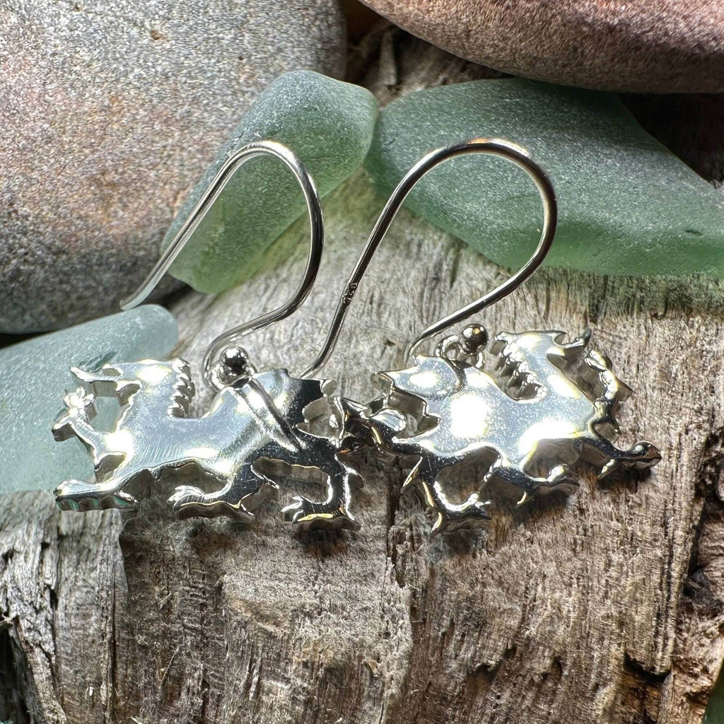 Modern Welsh Dragon Earrings - 
