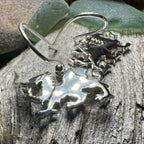 Modern Welsh Dragon Earrings - 