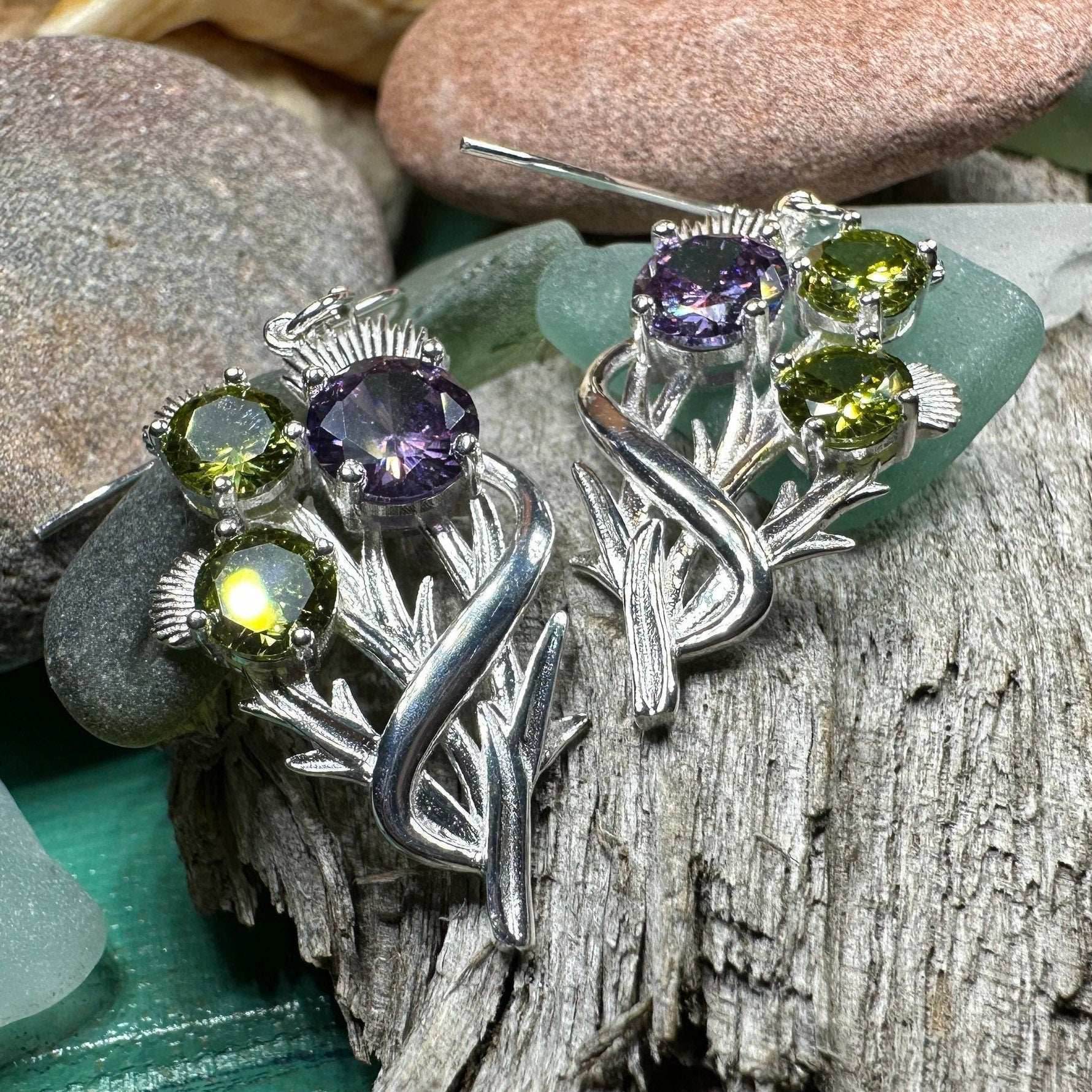Cairn Elegant Thistle Earrings - 