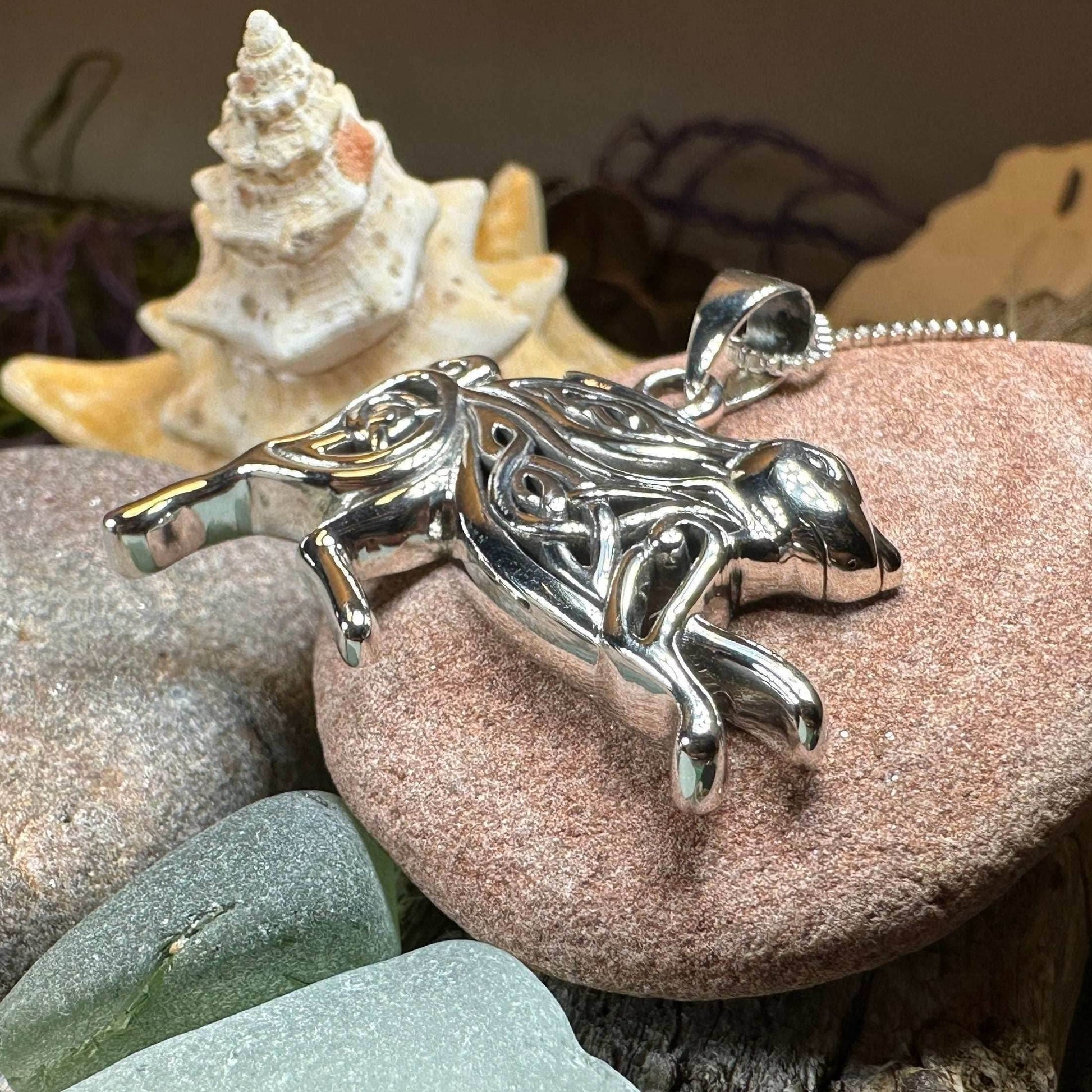 Ligach Celtic Rabbit Necklace - 18