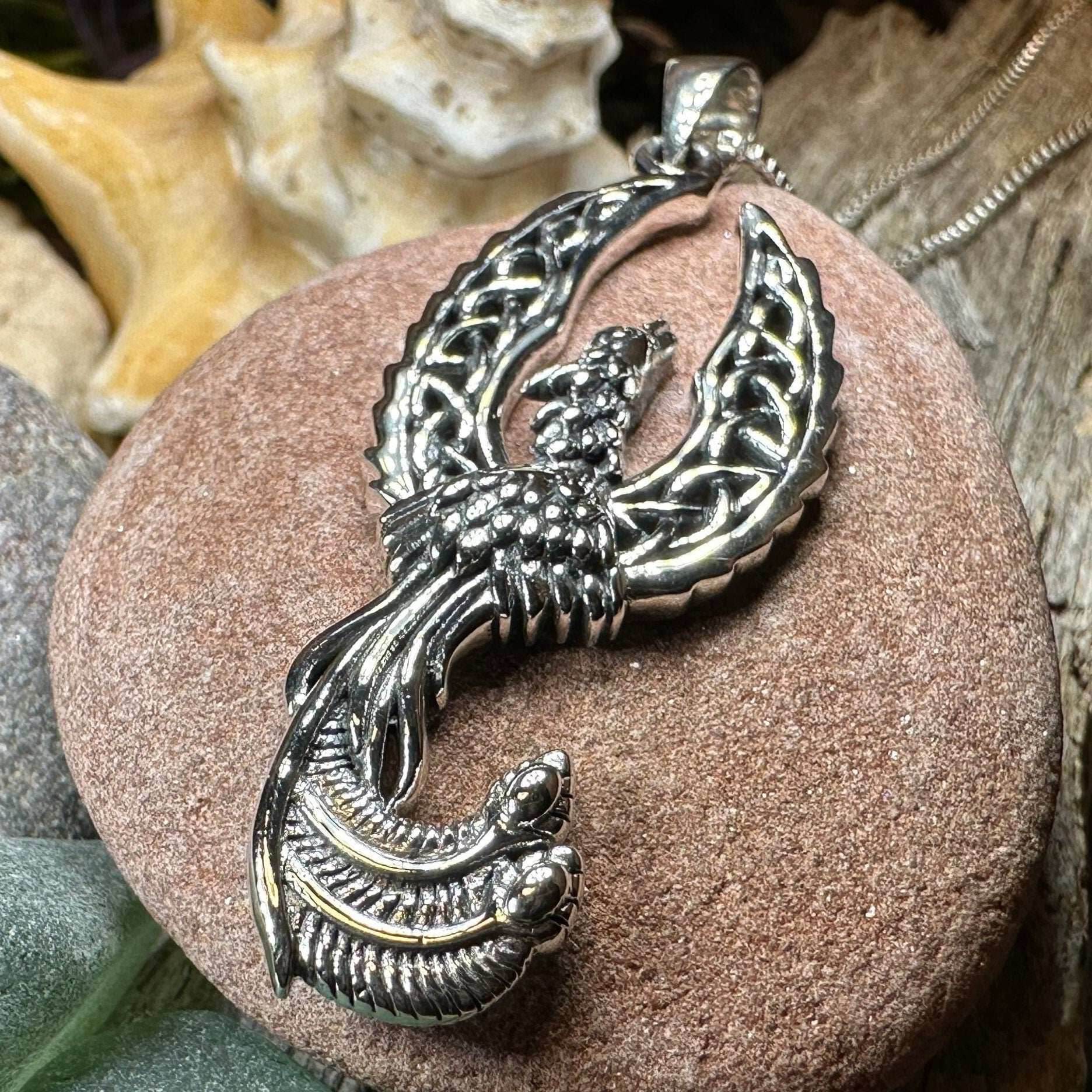 Eternal Rising Phoenix Necklace - 18