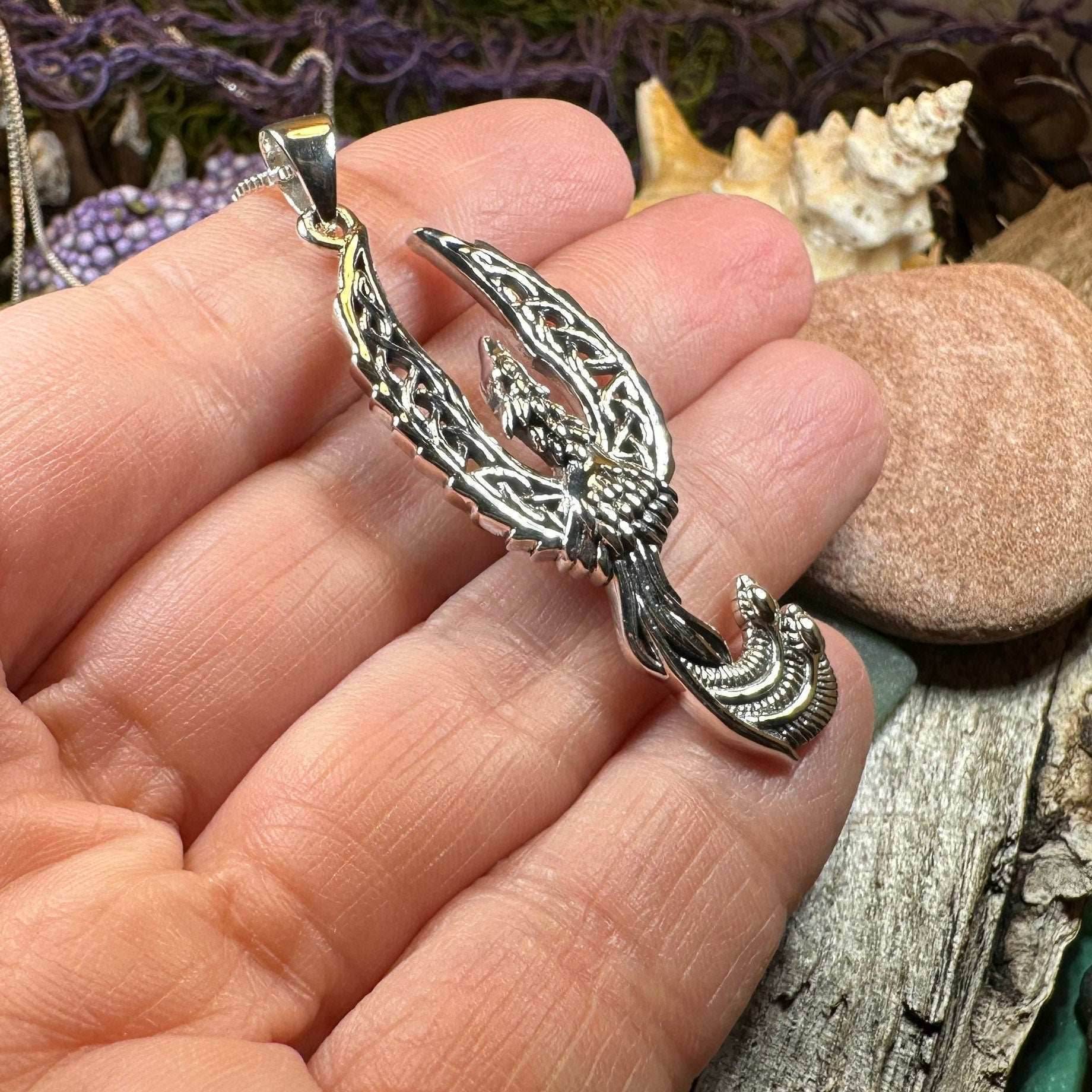 Eternal Rising Phoenix Necklace - 18