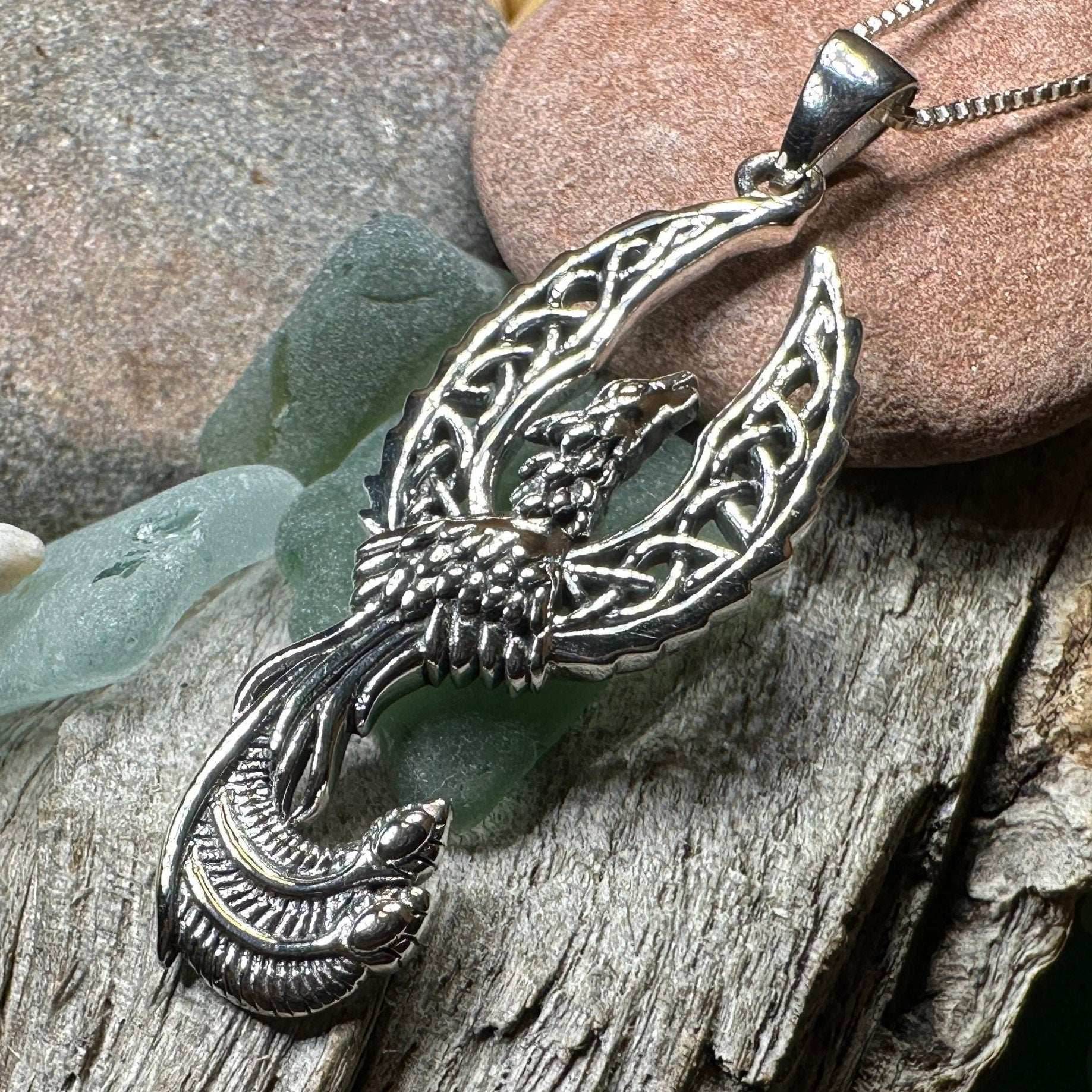 Eternal Rising Phoenix Necklace - 18