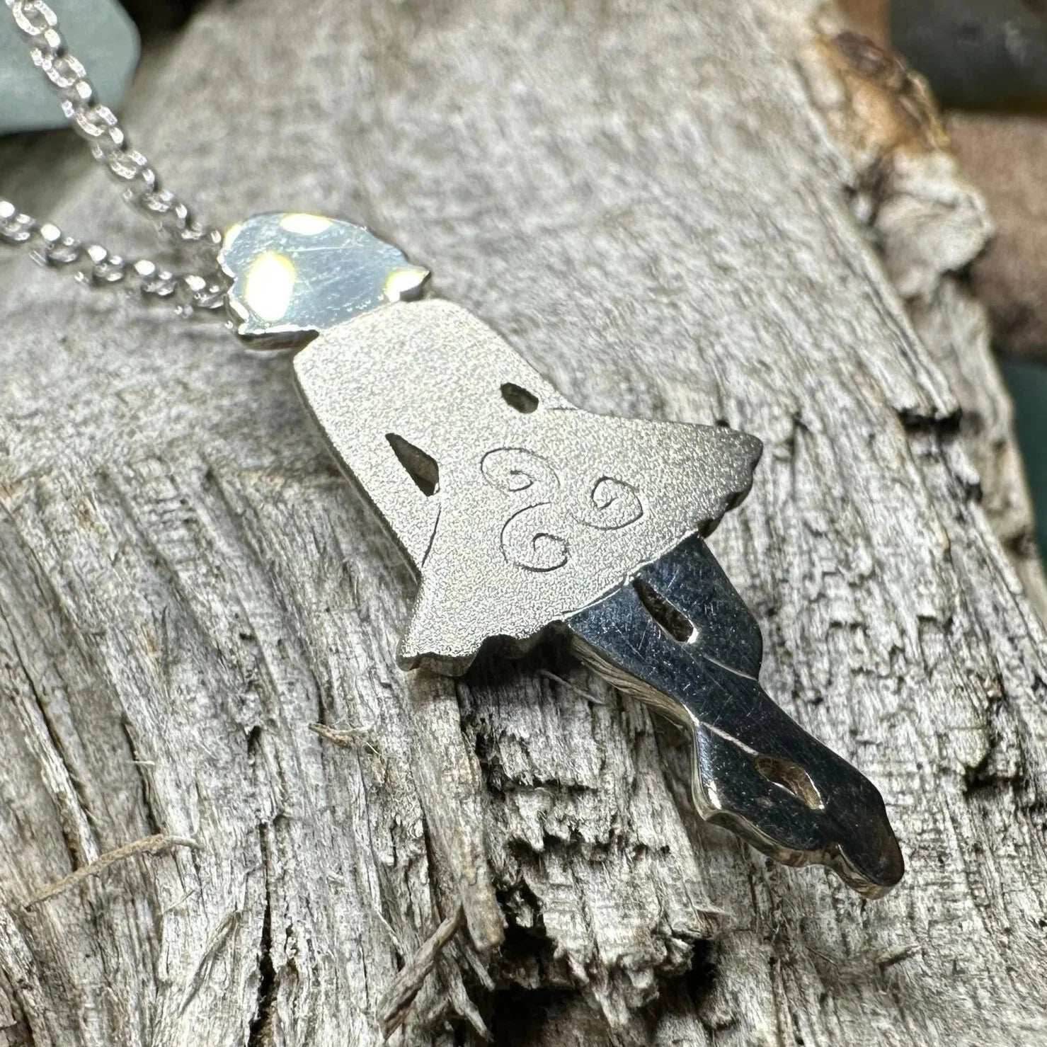 Triskele Irish Dancer Necklace - satin finish dress