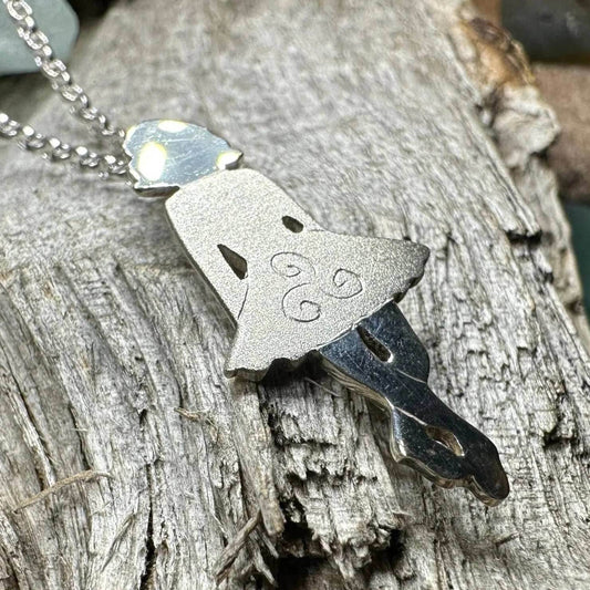 Triskele Irish Dancer Necklace - satin finish dress