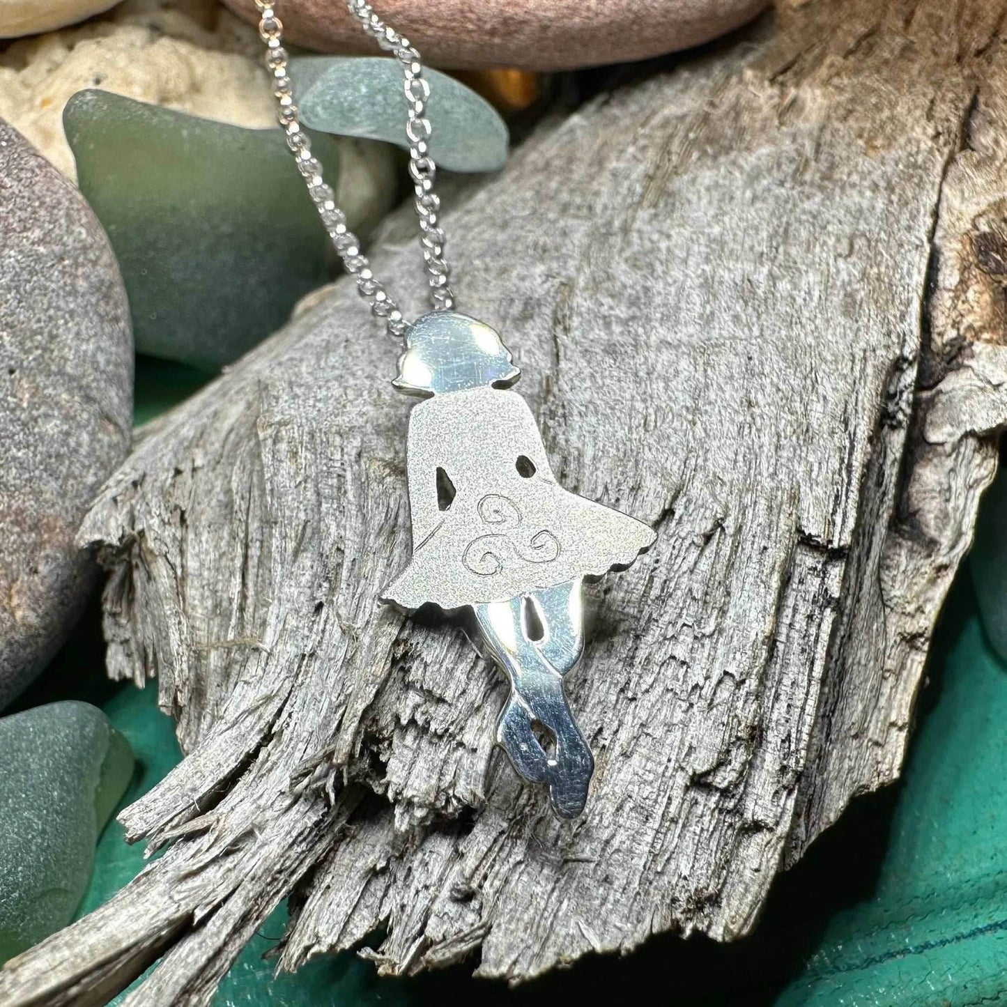Triskele Irish Dancer Necklace - satin finish dress