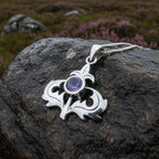 Lorraine Amethyst Thistle Necklace