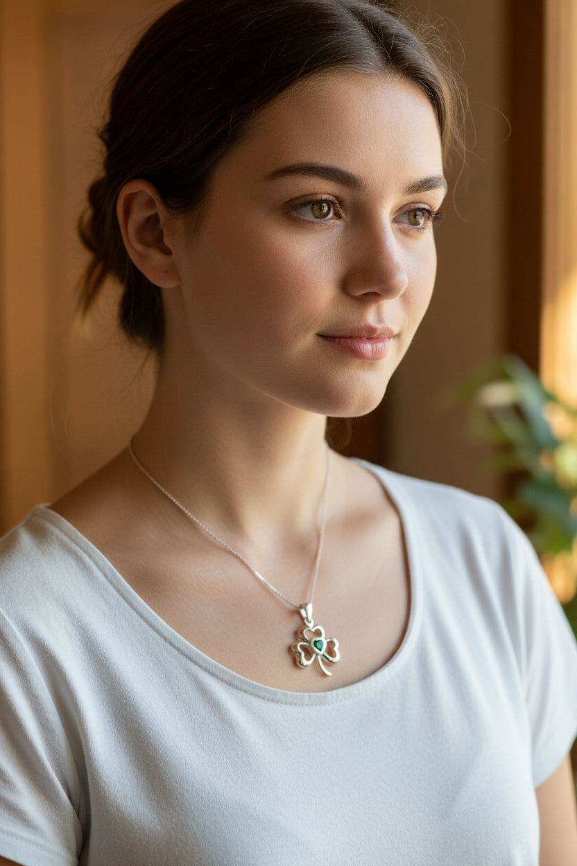 Wicklow Shamrock Necklace