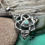 Imogen Mother's Knot Necklace - 18 / Opal