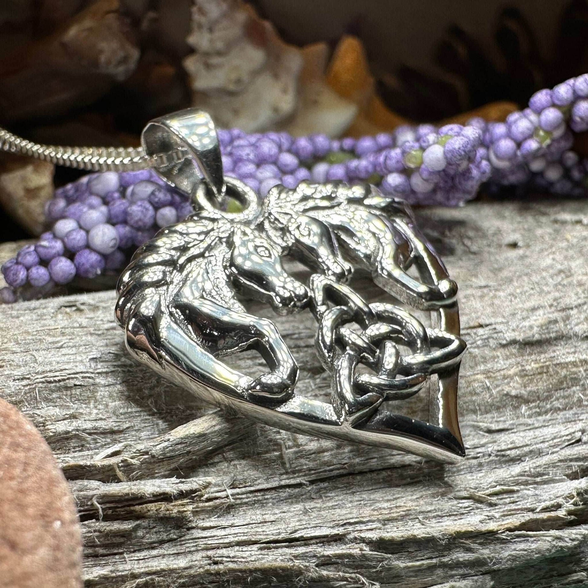 Cheval Celtic Horse Necklace - 18
