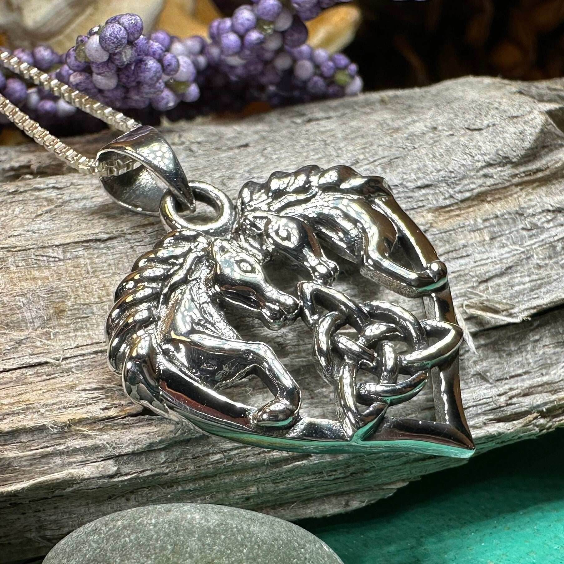 Cheval Celtic Horse Necklace - 18