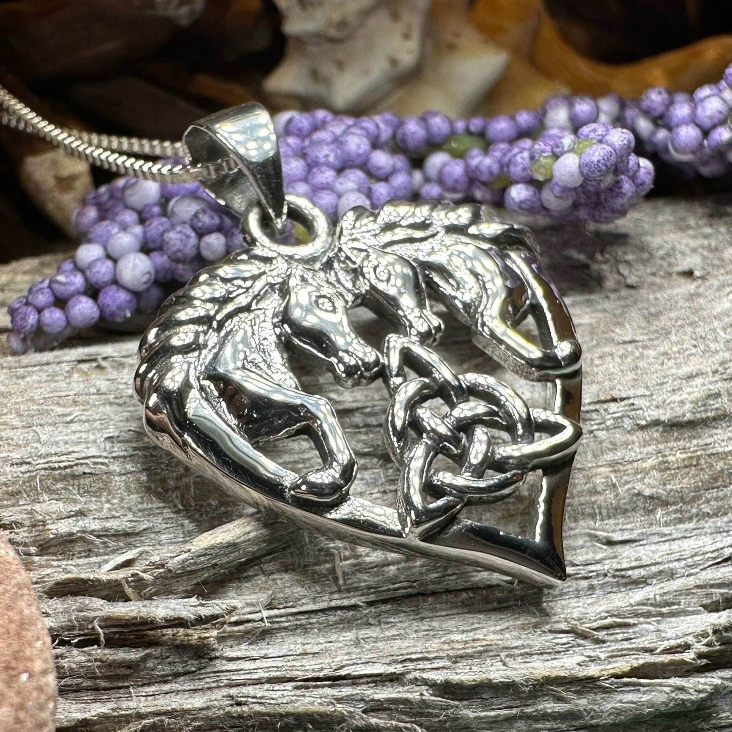 Cheval Celtic Horse Necklace - 18
