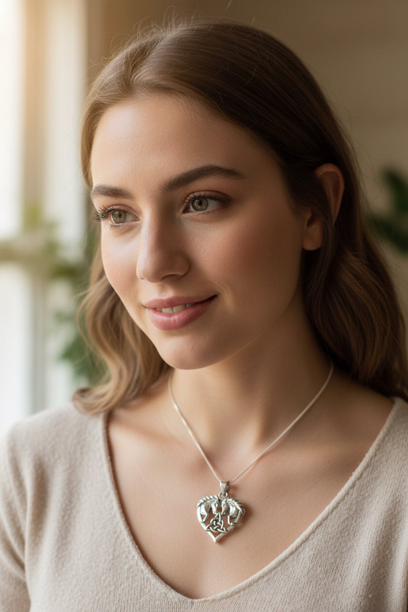 Cheval Celtic Horse Necklace