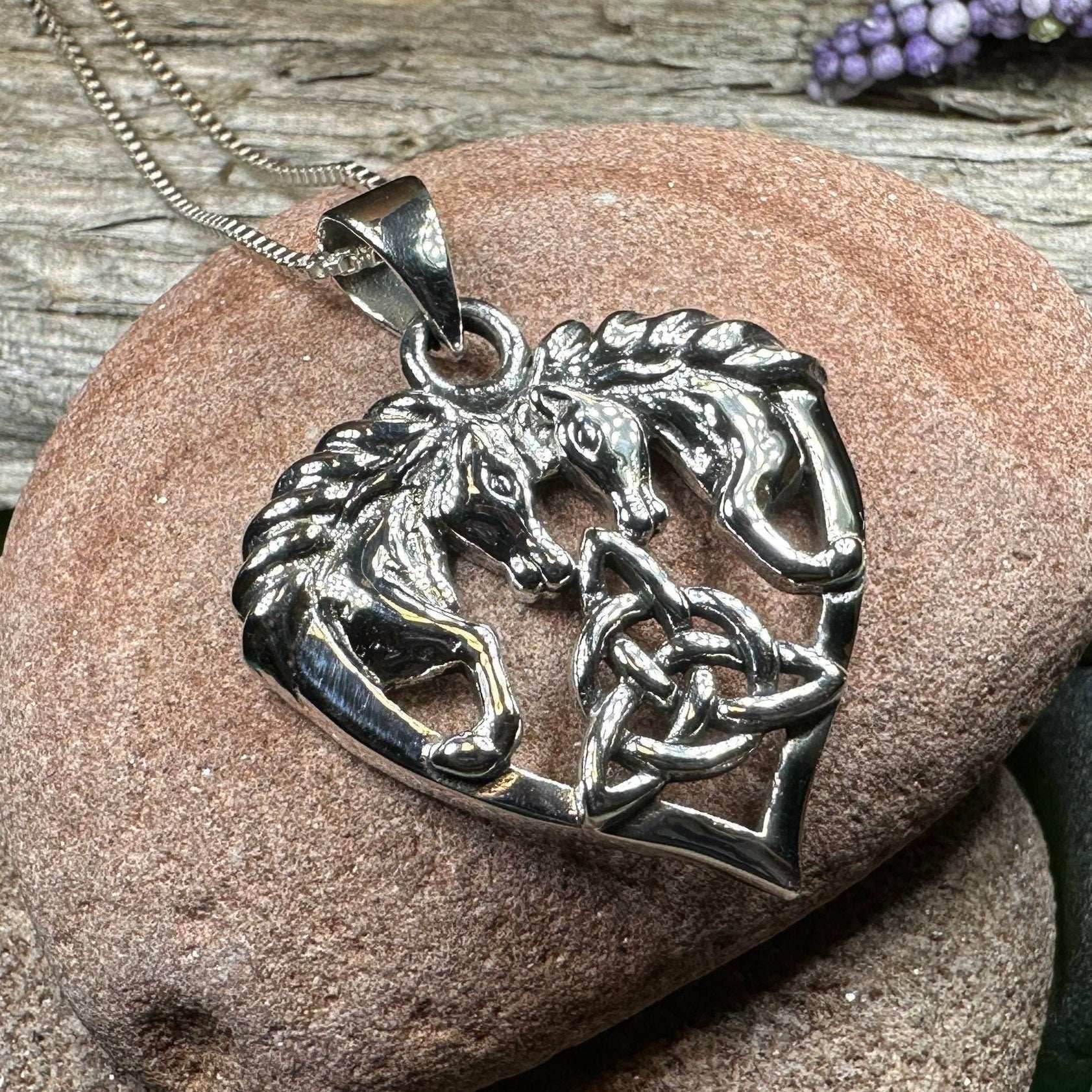 Cheval Celtic Horse Necklace - 18