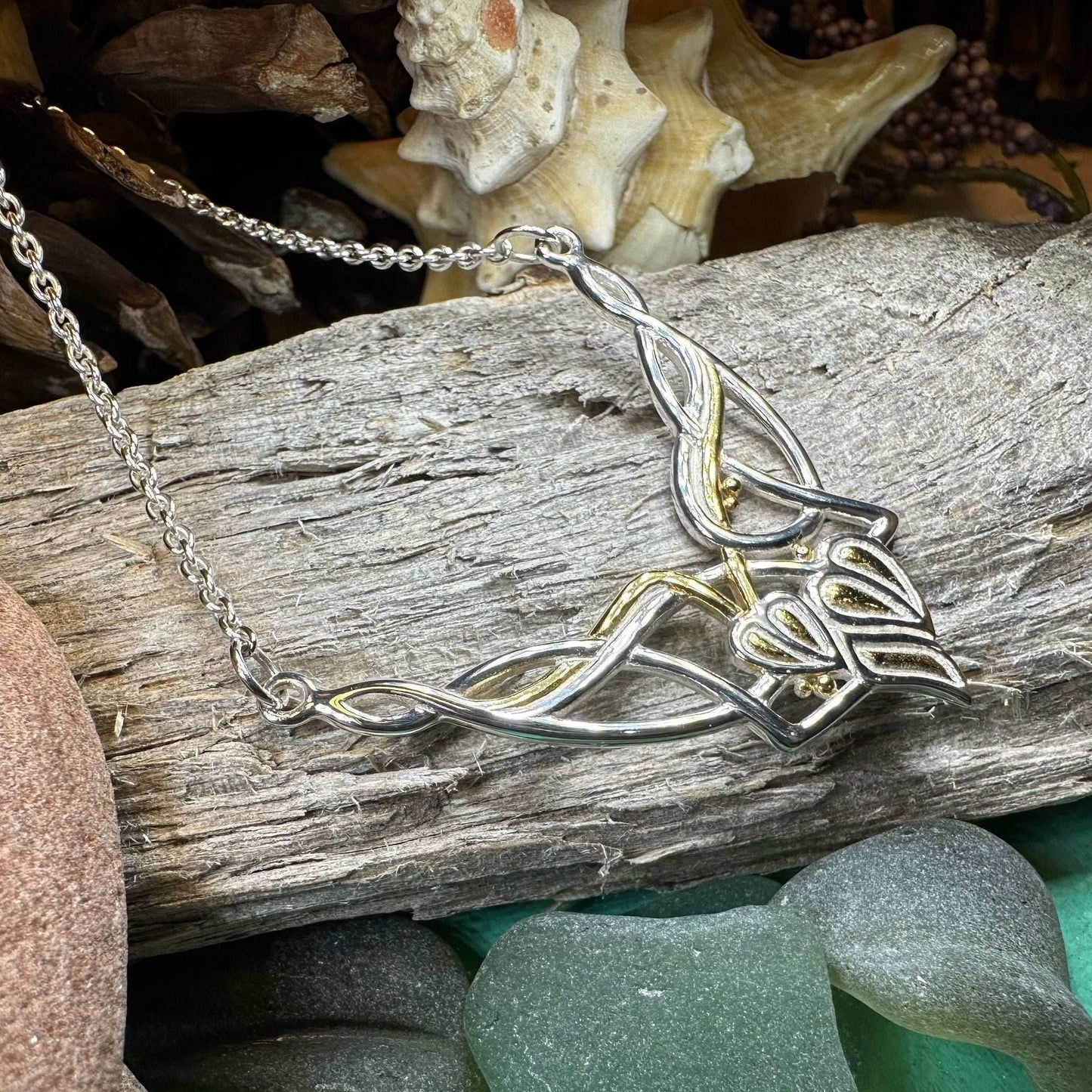 Meadow Celtic Leaf Necklace - 