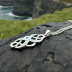 Fire Opal Celtic Infinity Necklace
