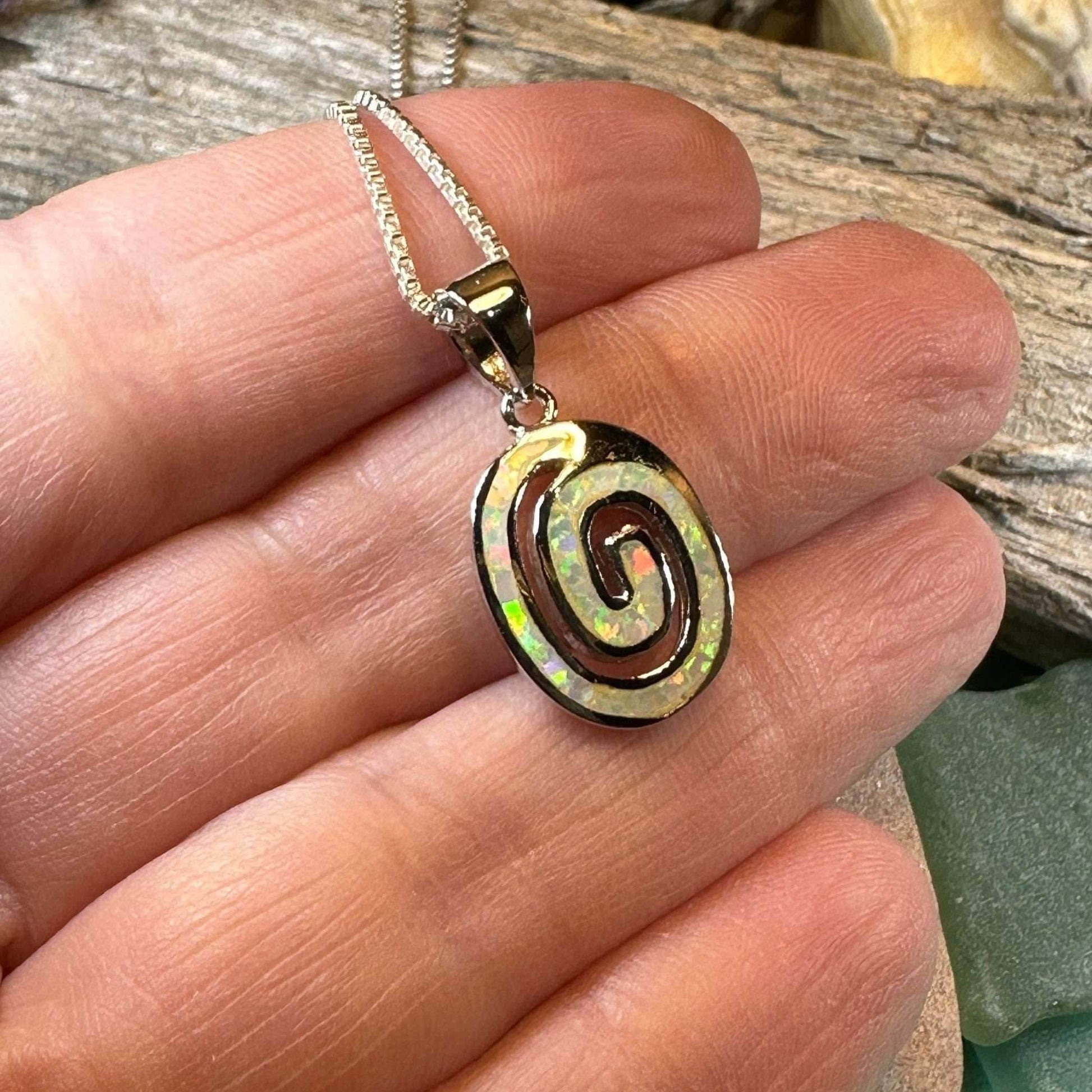 Aurora Celtic Spiral Necklace - 18