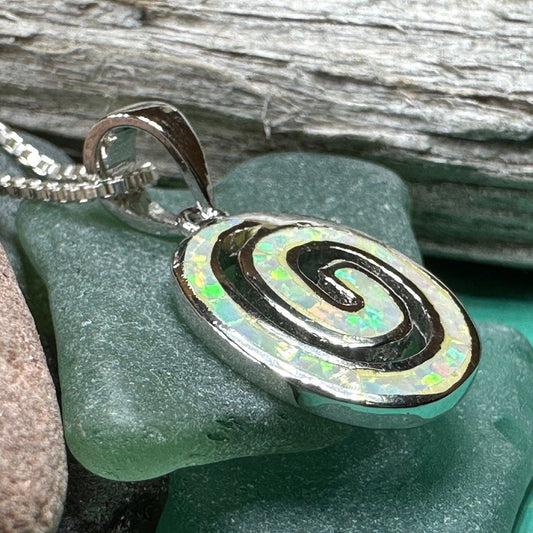 Aurora Celtic Spiral Necklace
