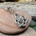 Celtic Mother's Knot Necklace - 18 / Amethyst