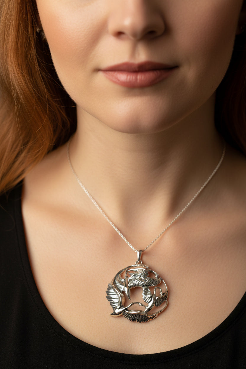 Children of Lir Swan Necklace