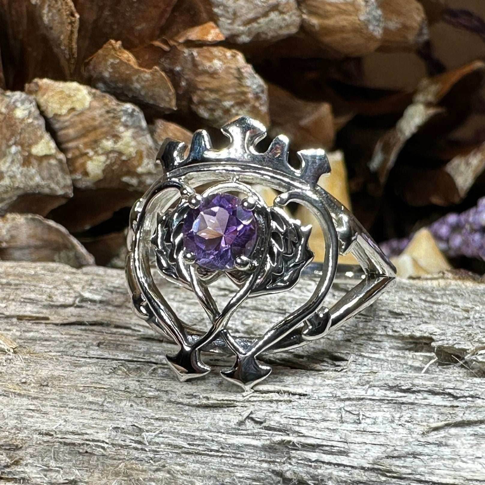 Dedication Luckenbooth Amethyst Ring - 5