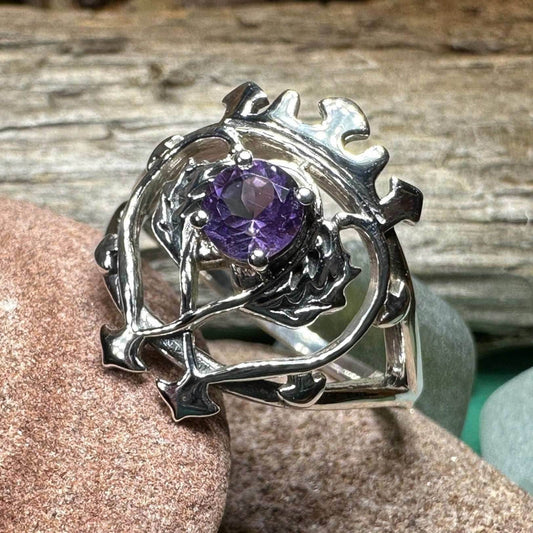 Dedication Luckenbooth Amethyst Ring - 5