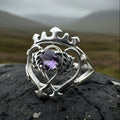 Dedication Luckenbooth Amethyst Ring