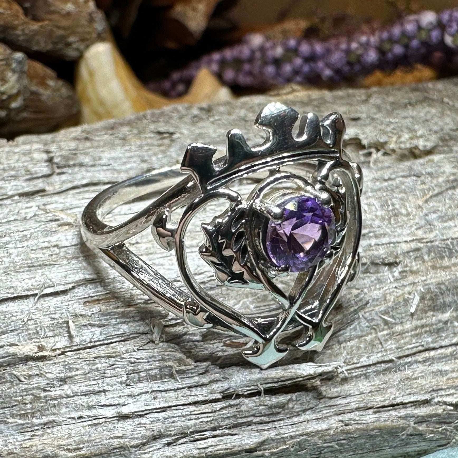 Dedication Luckenbooth Amethyst Ring - 5