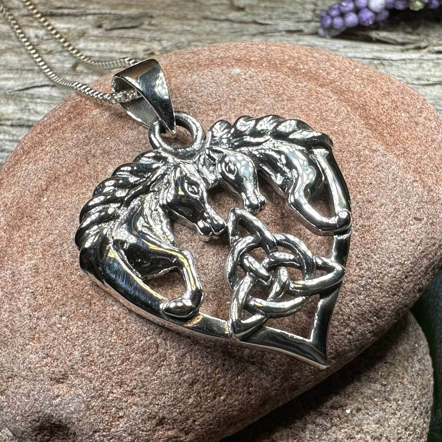 Cheval Celtic Horse Necklace - 18