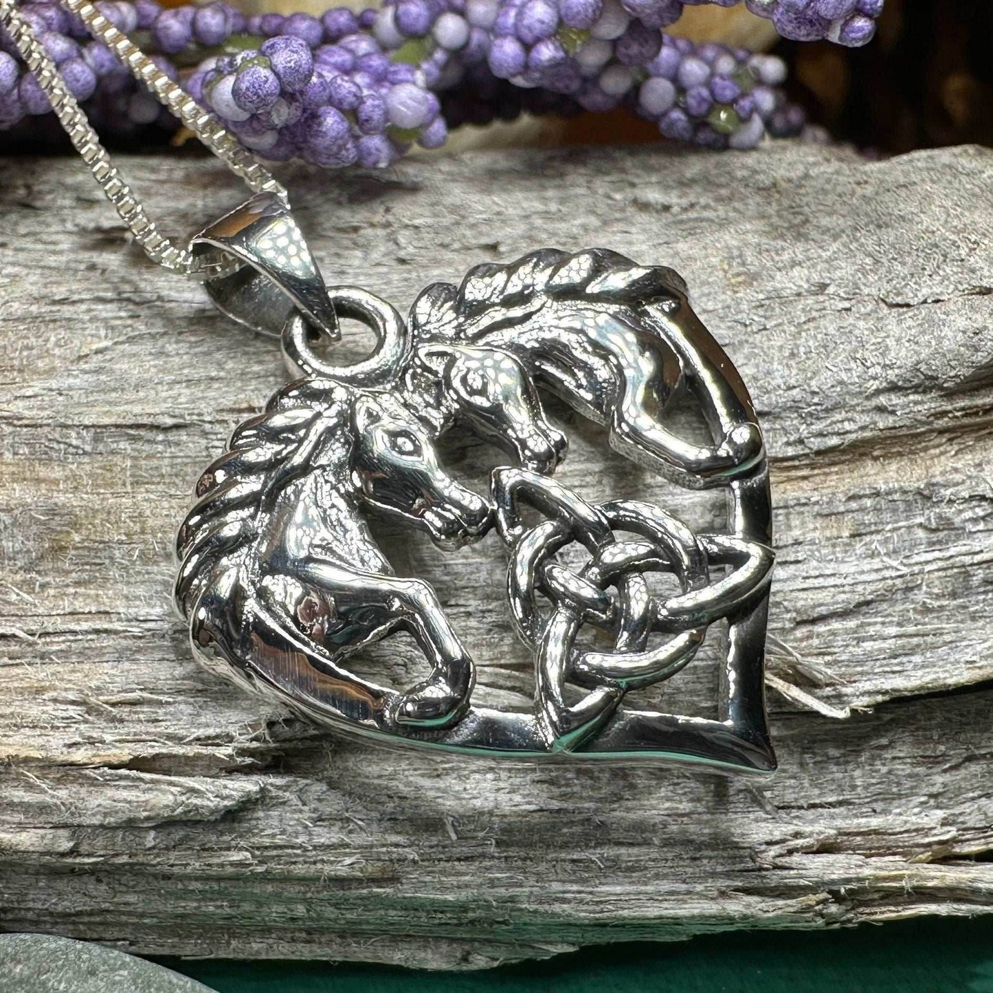 Cheval Celtic Horse Necklace - 18