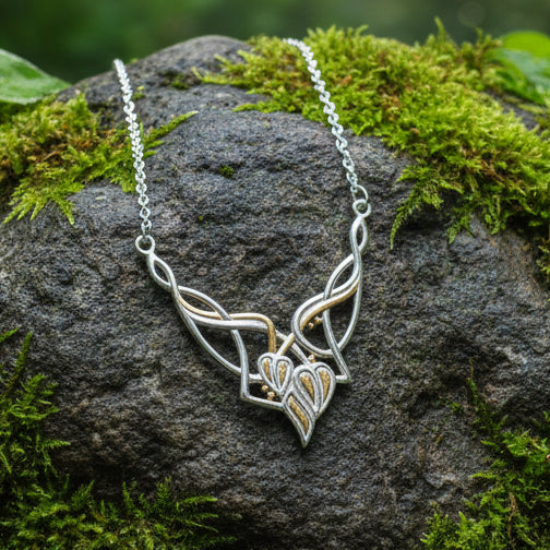 Meadow Celtic Leaf Necklace